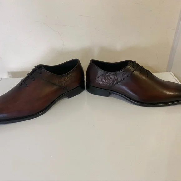 BERLUTI scrito Alexandro men brown shoes Sz 9.5 - Picture 7 of 14